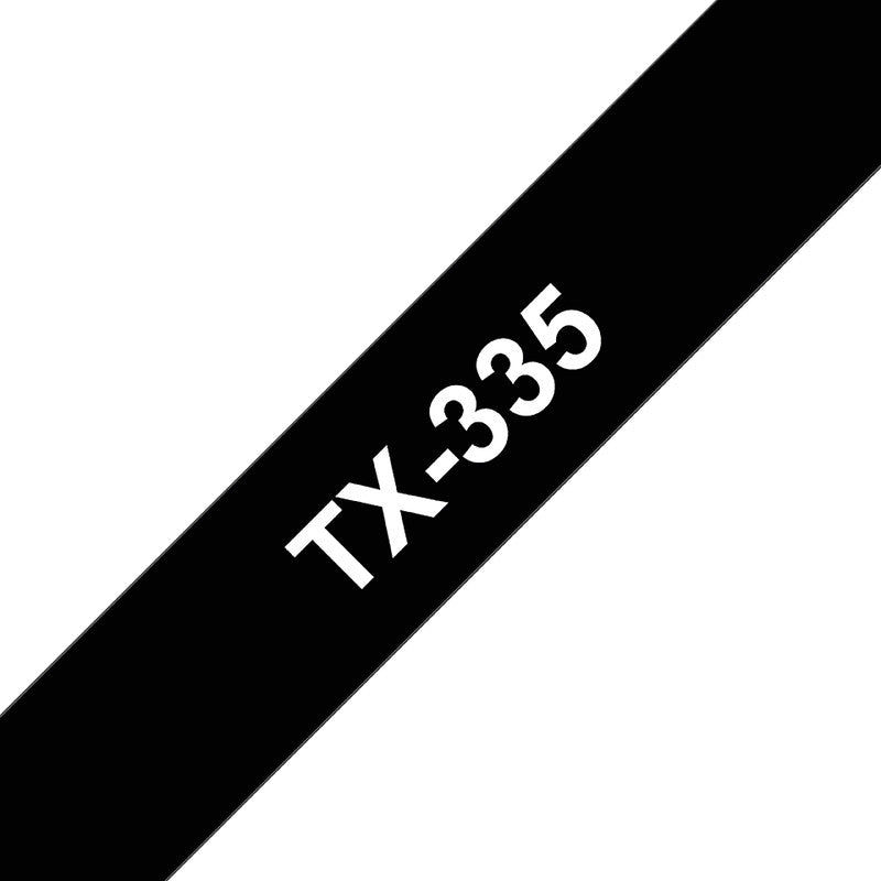 Brother Schriftband – 12 mm × 15 m, schwarz, weiss
