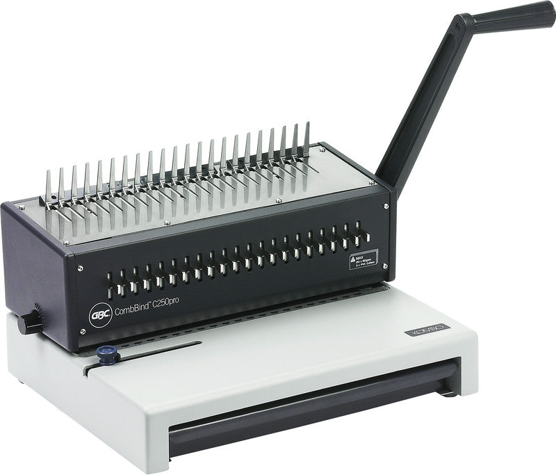 GBC CombBind C250Pro Stanz- und Bindemaschine – Plastikbindung, für 21-Loch, A3, bis 20 Blatt
