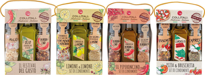 Collitali Gewürzset Zitrone & Zitrone Tris – 3-teilig