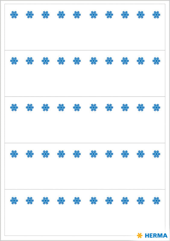 HERMA Schuletiketten – 76 × 23 mm, 35 Stk, 7 Bogen, Papier, permanent haftend