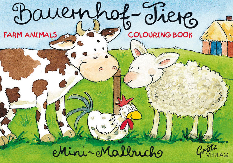 Grätz verlag Mini Malbuch, Karton, 7,4 × 10,5 cm, Mehrfarbig