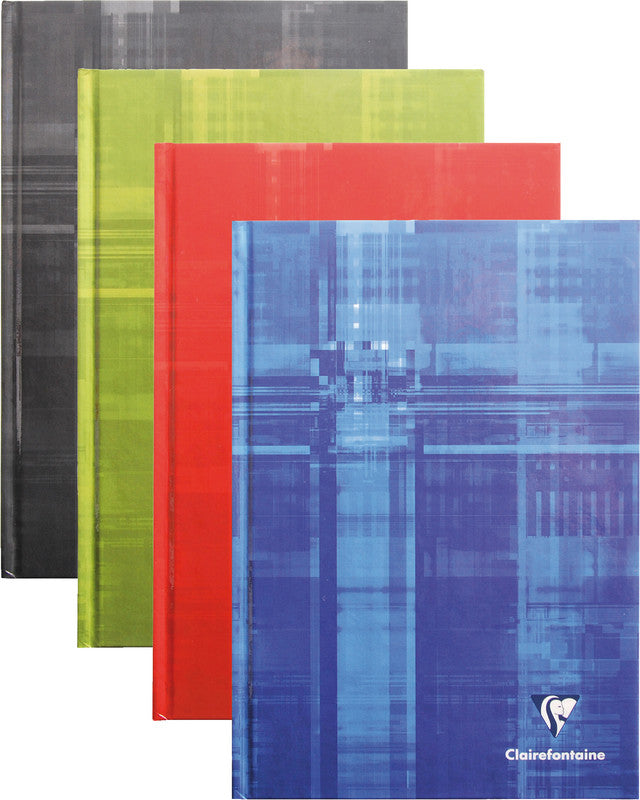 Clairefontaine Notizbuch A5, blanko, Fadenheftung, Hardcover, 192 Seiten, 90 g/m² – sortiert