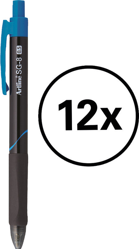 Artline Kugelschreiber – Blau, Kunststoff – 12 Stk.