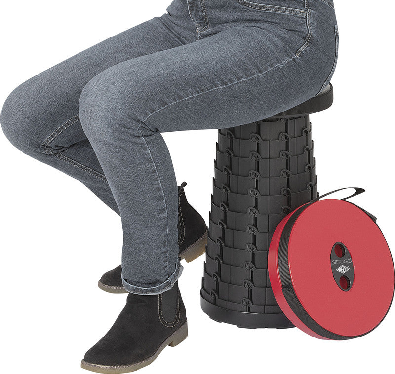 Wedo Hocker Sittogo – Sitzhöhe 6,5–44 cm, 135 kg, Schwarz