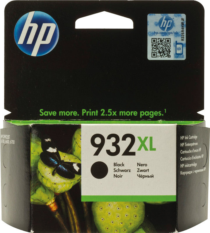 HP Tintenpatrone 932XL, Schwarz, XL – für HP-Drucker