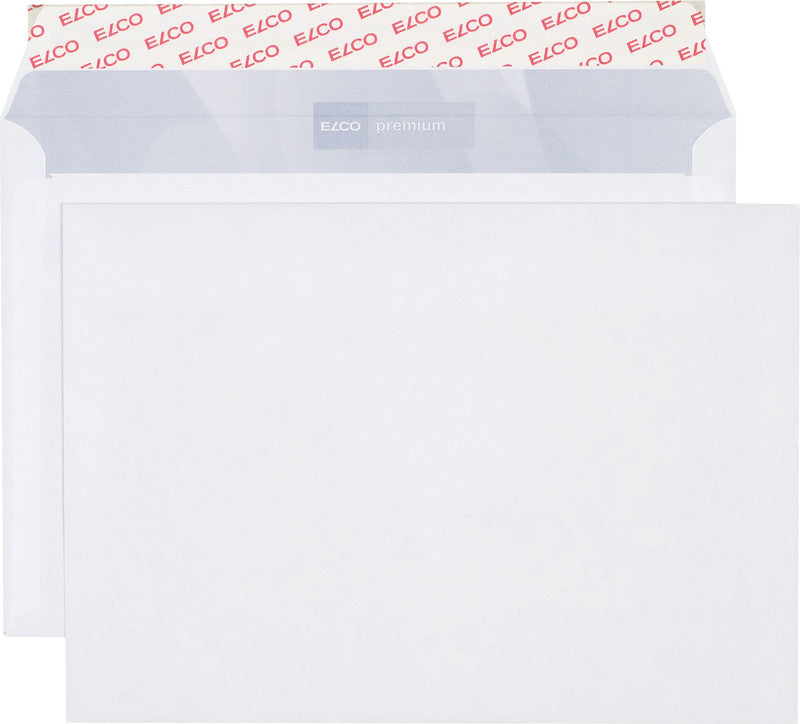 Elco Couvert C5, ohne Fenster, selbstklebend, hochweiss, 80 g/m², mit Innendruck – 500 Stk.