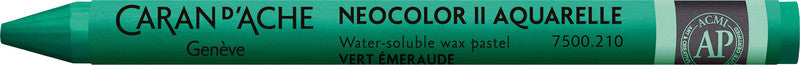 Caran d-Ache Caran d'Ache Neocolor II Aquarellfarbstift – Smaragdgrün, Mine Ø 8,6 mm