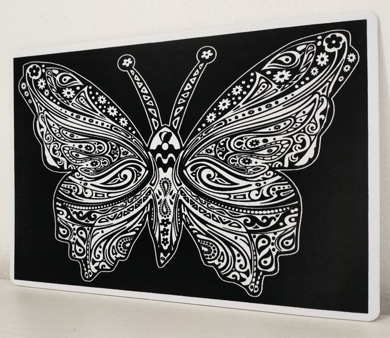 Tataruga Samtbild Malkarton, Karton, 29,7 × 21 cm, schwarz