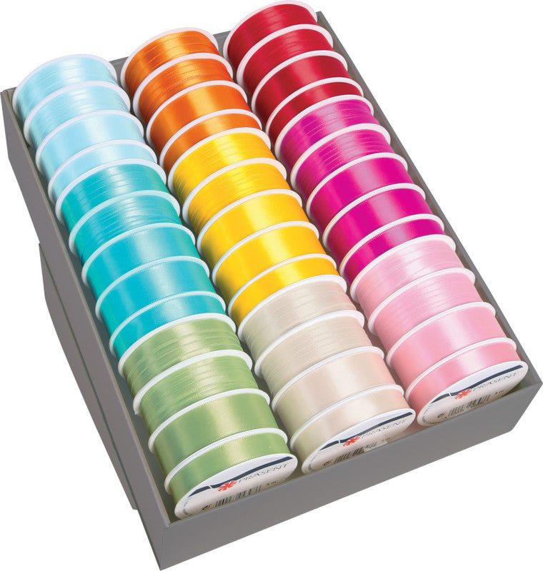 Präsent Geschenkband – Satin, sortiert