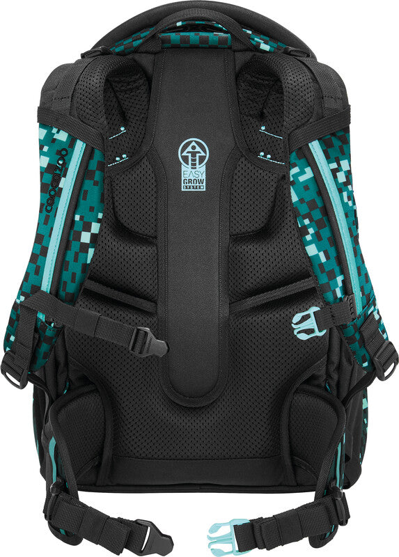 Coocazoo Rucksack Porter – Pixel Blox – aus 100% recycelten PET-Flaschen