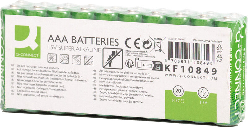 Q-CONNECT Akku 1,5 V 1080 mAh 1,62 Wh Alkaline