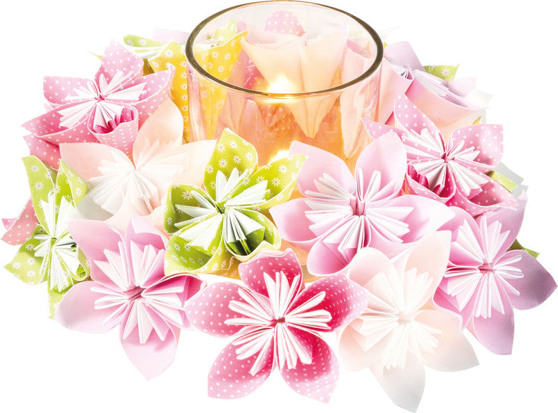 Folia Faltblätter-Set, Blumen – 150 × 150 mm – 80 g/m² – sortiert – 170 Blatt
