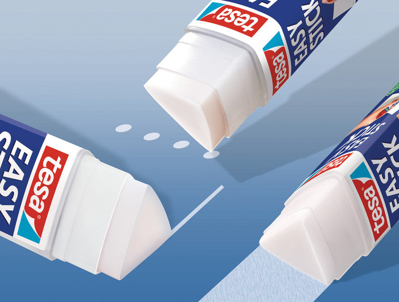 TESA Klebestift – permanent, transparent, lösemittelfrei, 12 g, für Papier, Karton, Fotos u. a.