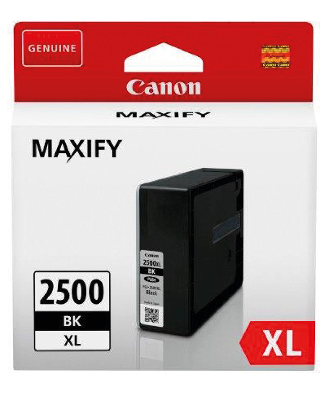 Canon Tintenpatrone PGI-2500XLBK, schwarz, XL, 2'500 Seiten, original – für Inkjetdrucker/Multifunktionsgeräte