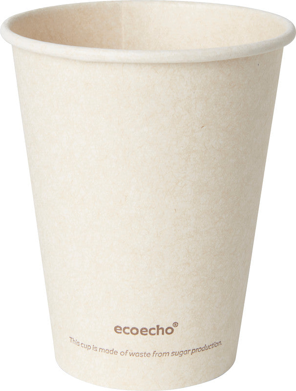 Duni Sweet Trinkbecher Bagasse (PLA-beschichtet) – 2,4 dl, beige, 50 Stück