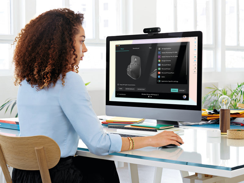 Logitech Brio Ultra HD Pro – Webcam – 4K, bis zu 90 fps, USB 3.0, Autofokus, 5× digitaler Zoom, Privacy-Shutter