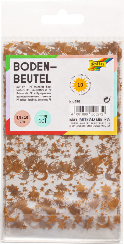Folia Cellophantüten – Weihnachten – lebensmittelecht – 95 × 160 mm – 10 Stk.