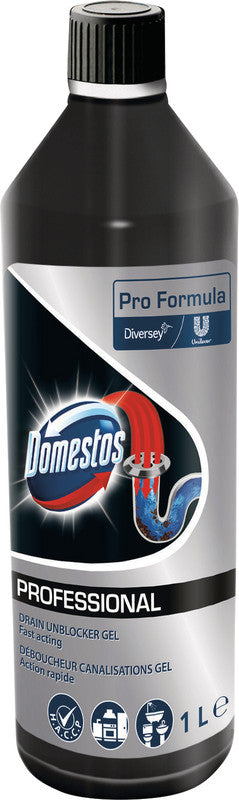 Domestos Pro Formula – Abflussreiniger Power Gel Professional für Abflussrohre – 1 l