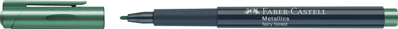Faber-Castell Non-Permanent Marker Metallic – Rundspitze 1,5 mm – Fairy Forest – trocken abwischbar