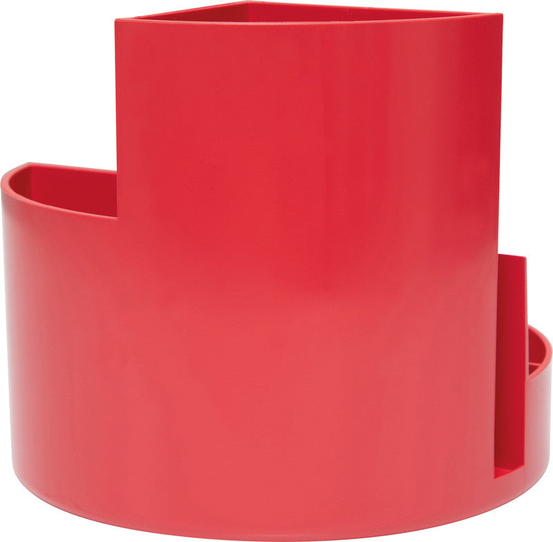 MAUL Schreibgeräteköcher – Kunststoff, rot, 140 × 125 mm