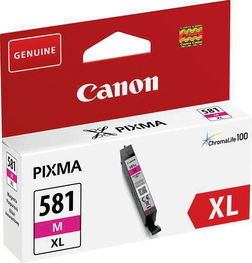 Canon Tintenpatrone CLI-581XL, Magenta, 466 Seiten – für Tintenstrahldrucker und Multifunktionsgeräte
