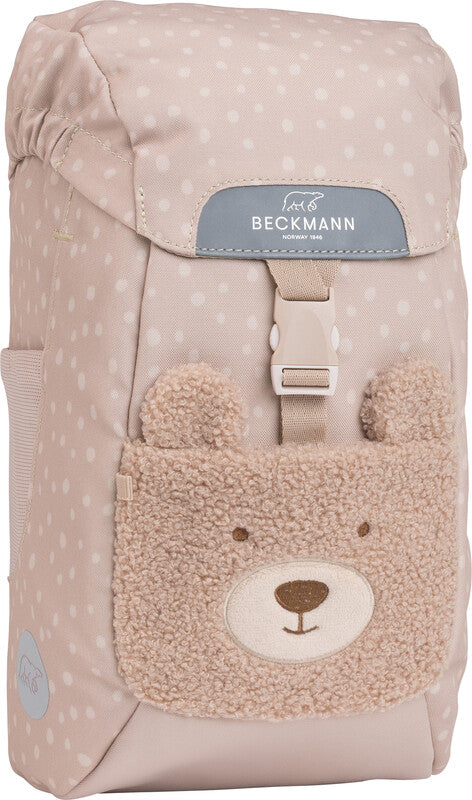 Beckmann Kindergartenrucksack Hiking – Teddy – Recycelte Materialien – 21,0 × 35,0 × 19,0 cm