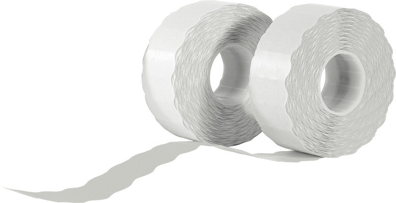 Noname Schuletiketten – für SATO JUDO, AVERY und HANDY – 26 × 12 mm, Wellenrand, 1200 Stk, Papier, ablösbar