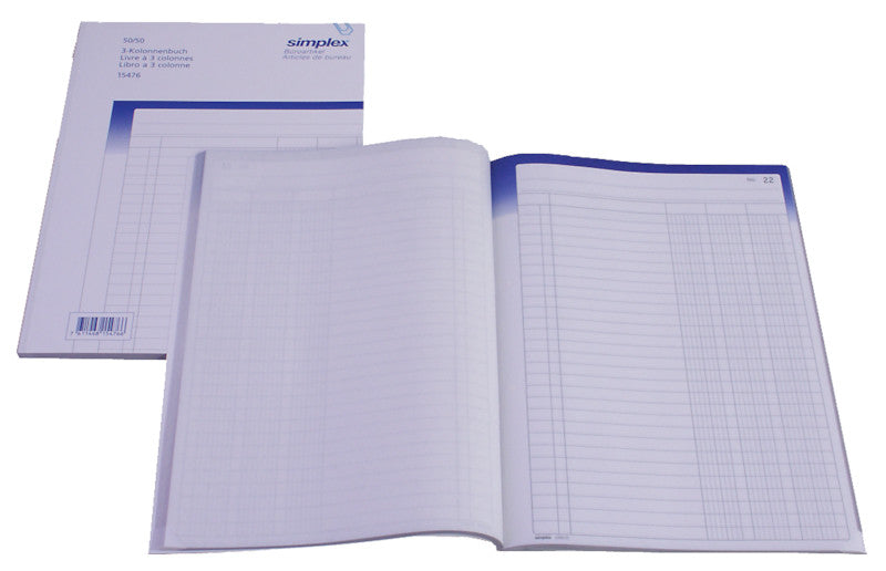 Simplex Formularblock – Kolonnen, Deutsch, Französisch, Italienisch, 50 Blatt, A4