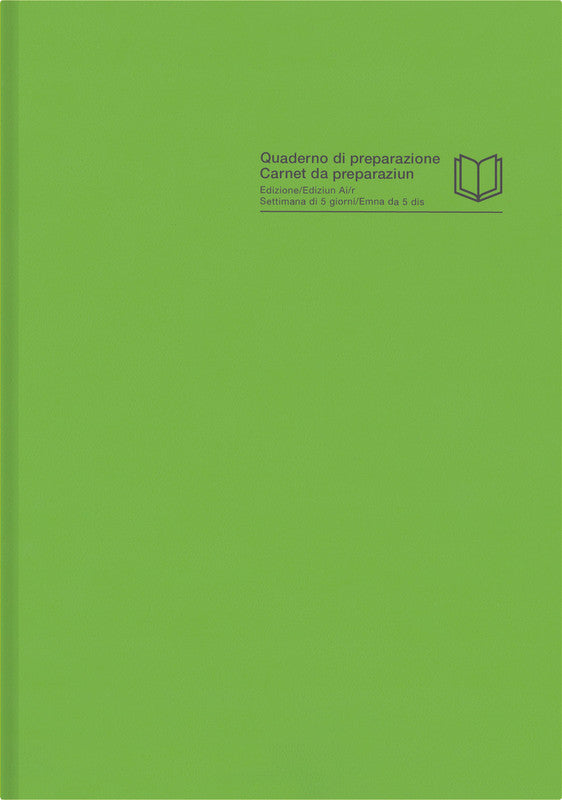 Verlag für unterrichtsm. Verlag für Unterrichtsm – Unterrichtsheft A4, Buchbindung, Karton, 128 Seiten, perforiert, 100 g/m² – hellgrün