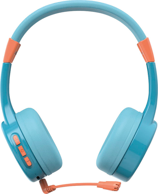 Hama Teens Guard II – On-Ear Headset – Bluetooth, max. 85 dB, Abnehmbares Mikrofon – Blau/Orange – bis 50 h