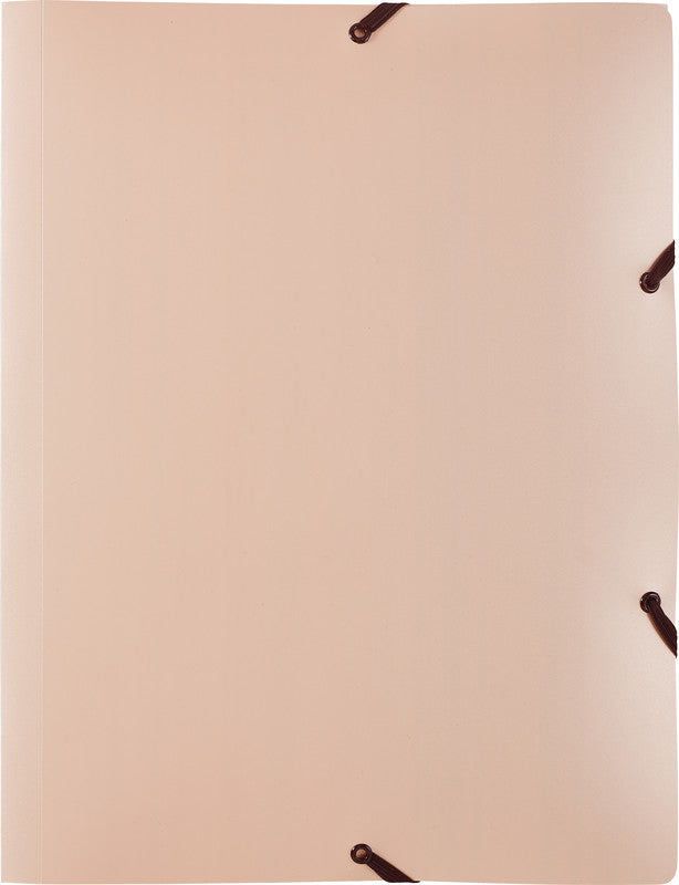 Kolma Sammelmappe für A4, Kunststoff, Roségold, mit Gummizug