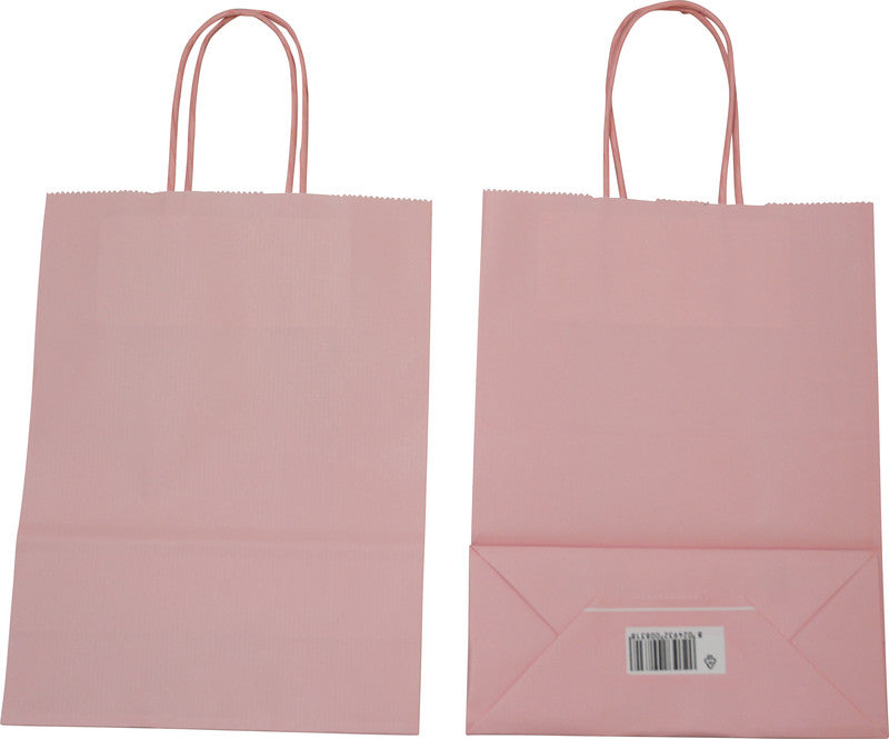 Elco Papiertragetasche – Rosa, 550 × 150 × 490 mm, Traglast 3 kg, 25 Stk.