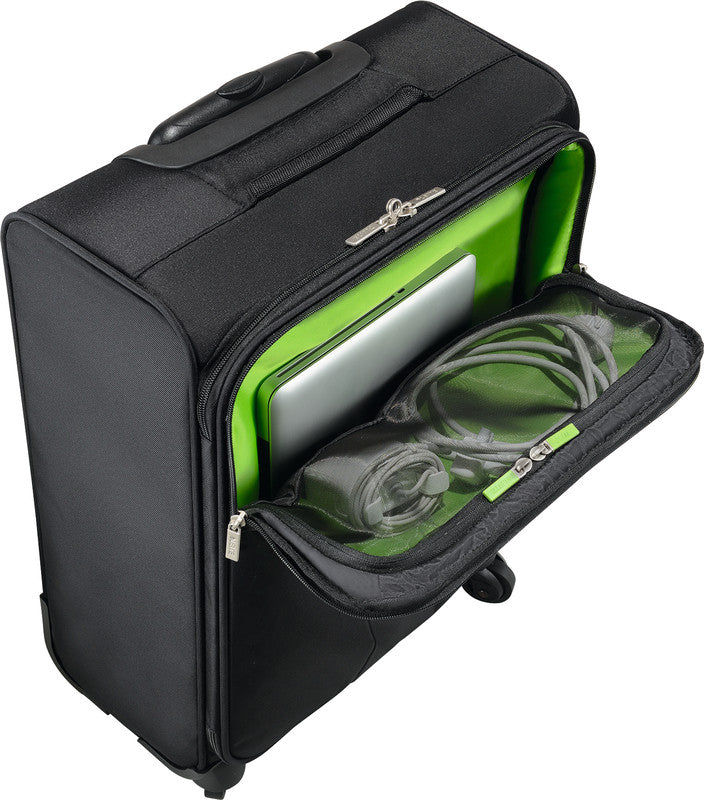 Leitz Trolley Handgepäck – 32 l, für Notebooks bis 15,6", Weichschale, 4 Rollen, schwarz, 38 × 55 × 22,5 cm