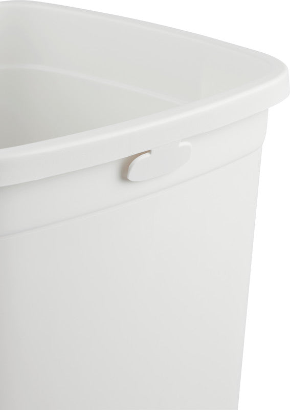 Rothopro Abfallcontainer – 60 l – ohne Deckel – Kunststoff, Polarweiss – B × H × T 390 × 650 × 390 mm