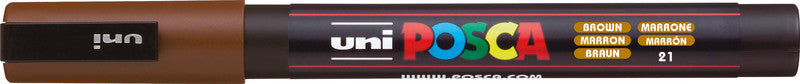 Uni-Ball Kreidemarker – Rund, 0,9–1,3 mm – Braun