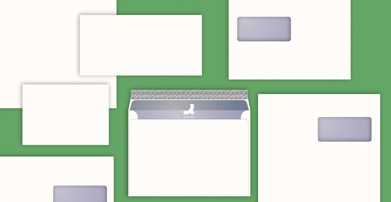 Q-connect Couvert C5 (229 × 162 mm), mit Fenster, selbstklebend, weiss, 100 g/m², Papier – 500 Stk.