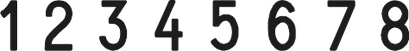 Trodat Motivstempel Professional 4.0 – Motiv: Zahlen, selbstfärbend, Metall, 40 × 4 mm
