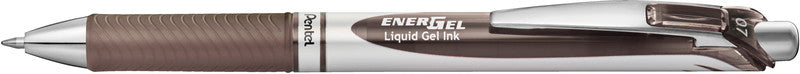 Pentel EnerGel Gelschreiber – Sepia, 0,7 mm, schnelltrocknend, Druck, nachfüllbar