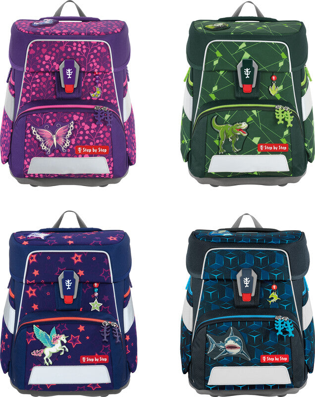 Step by Step Schulrucksack-Set – 5-teilig – Tiger Night Kimba – Recycelte Materialien