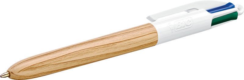BIC Kugelschreiber – sortiert, Holzoptik, Kunststoff