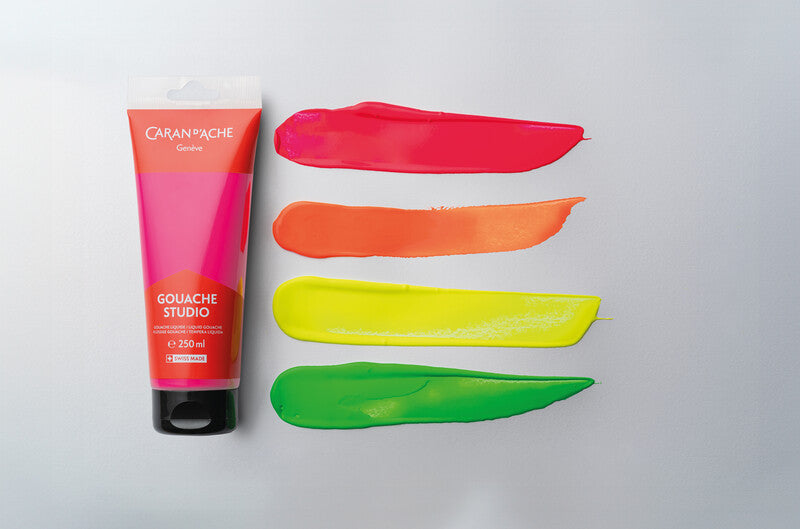 Caran d-Ache Caran d'Ache – Studio – Gouache – Fluoreszierendes Purpur, 250 ml
