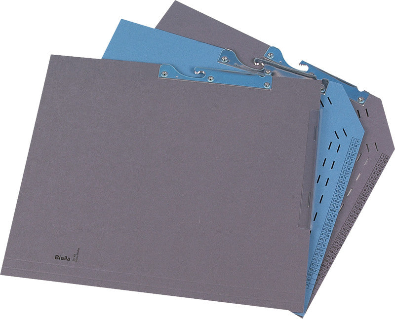 Biella Hängeordner für A4 – Karton, Blau, 320 × 280 mm, ohne Vordruck