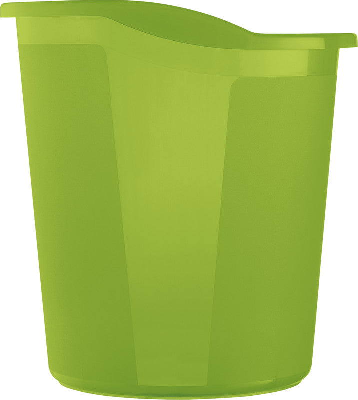 Helit Papierkorb the joy – 13 l – Kunststoff, grün – Ø 280 × H 300 mm
