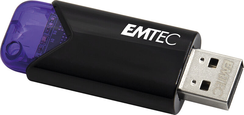 Emtec B110 Click Easy USB-Stick – 128 GB, USB 3.2, violett