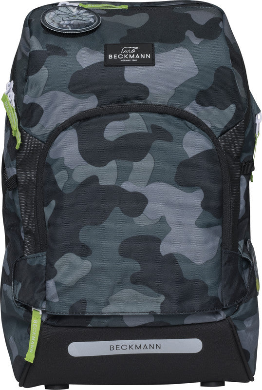 Beckmann Schulrucksack Active Air Flx – 6-teilig – Camo Rex – 26,0×39,0×22,0 cm – recycelte Materialien