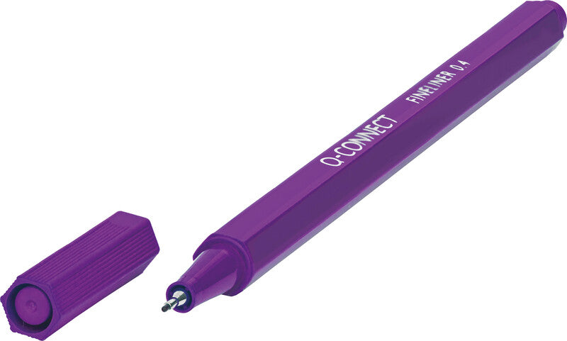 Q-connect Fineliner – 8er-Set, 0,4 mm – 8 Farben, sortiert