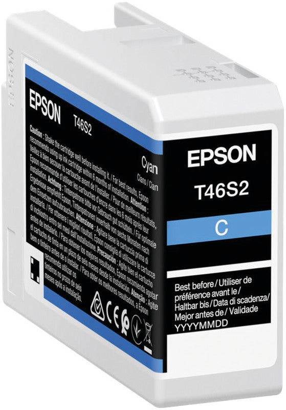 Epson Tintenpatrone T46S2, Cyan, 25 ml