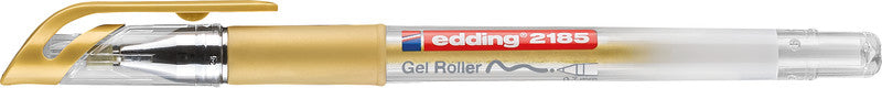 Edding Cristal Jelly 2185 Gelschreiber, Kappe – Gold, Spitze 0,7 mm, schnelltrocknend, metallic