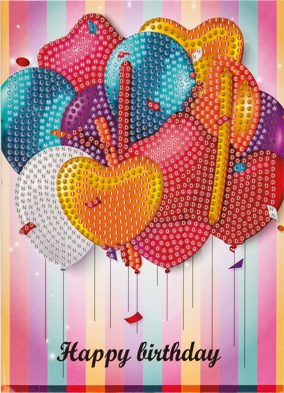 Centrum Grusskarten – 130 × 180 mm, mit Couvert, Ballons, mehrfarbig – 2 Stk