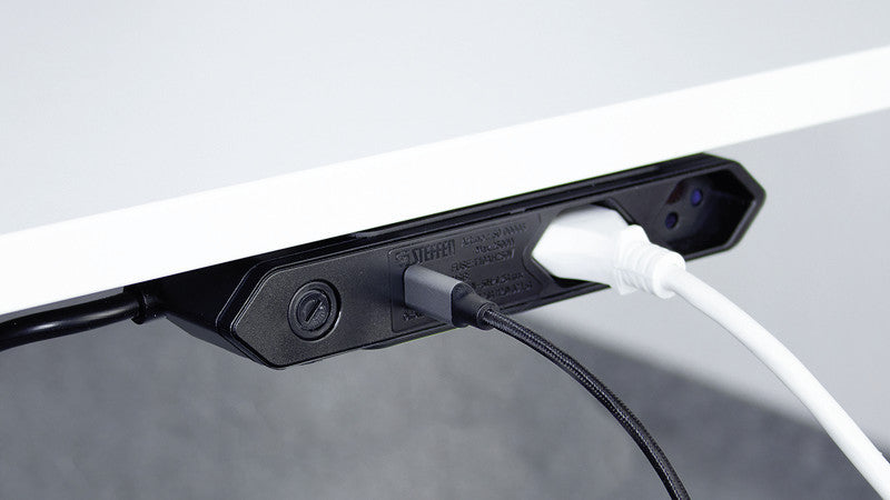 Steffen IQ Steckdosenleiste – 1,50 m, Kunststoff, Schwarz, mit Kinderschutz, Überspannungsschutz, USB-C PD 18 W